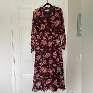 Loft Floral Maxi Dress